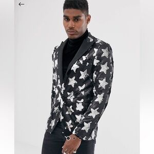 DEVILS ADVOCATE SEQUIN STAR EVENING JACKET